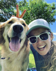 Molly and her dog, Brooklyn