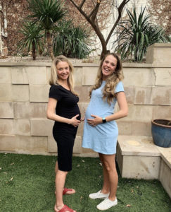 Molly and Catherine both pregnant with baby girls!