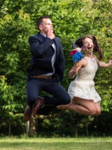 Caitlin and her husband, Mark, on their wedding day <3